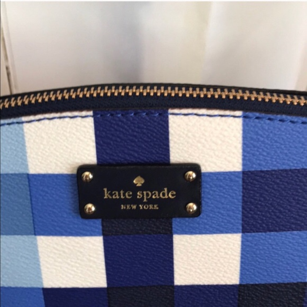 Kate Spade Grove Millie Handbag Pacific Gingham - Picture 6 of 8